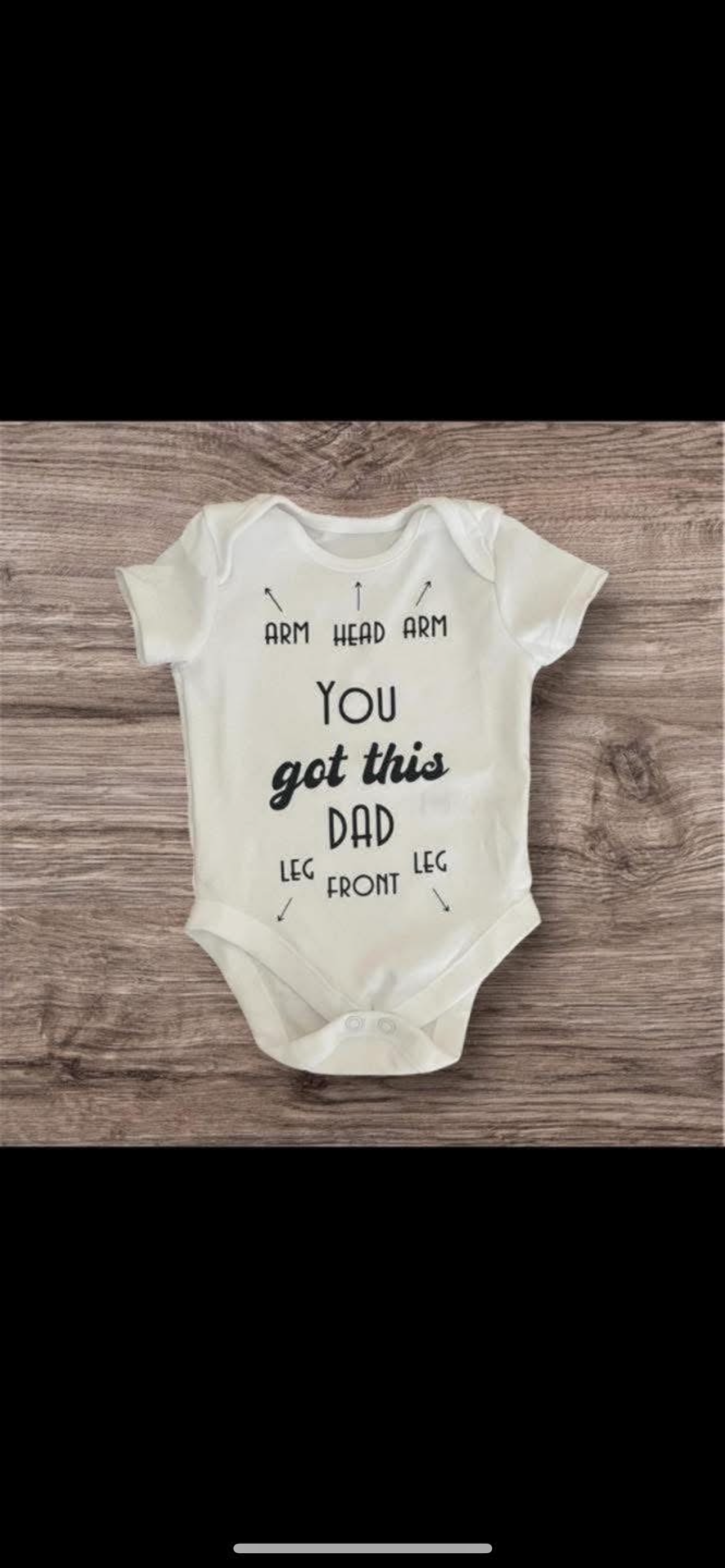 Baby vest you got this dad