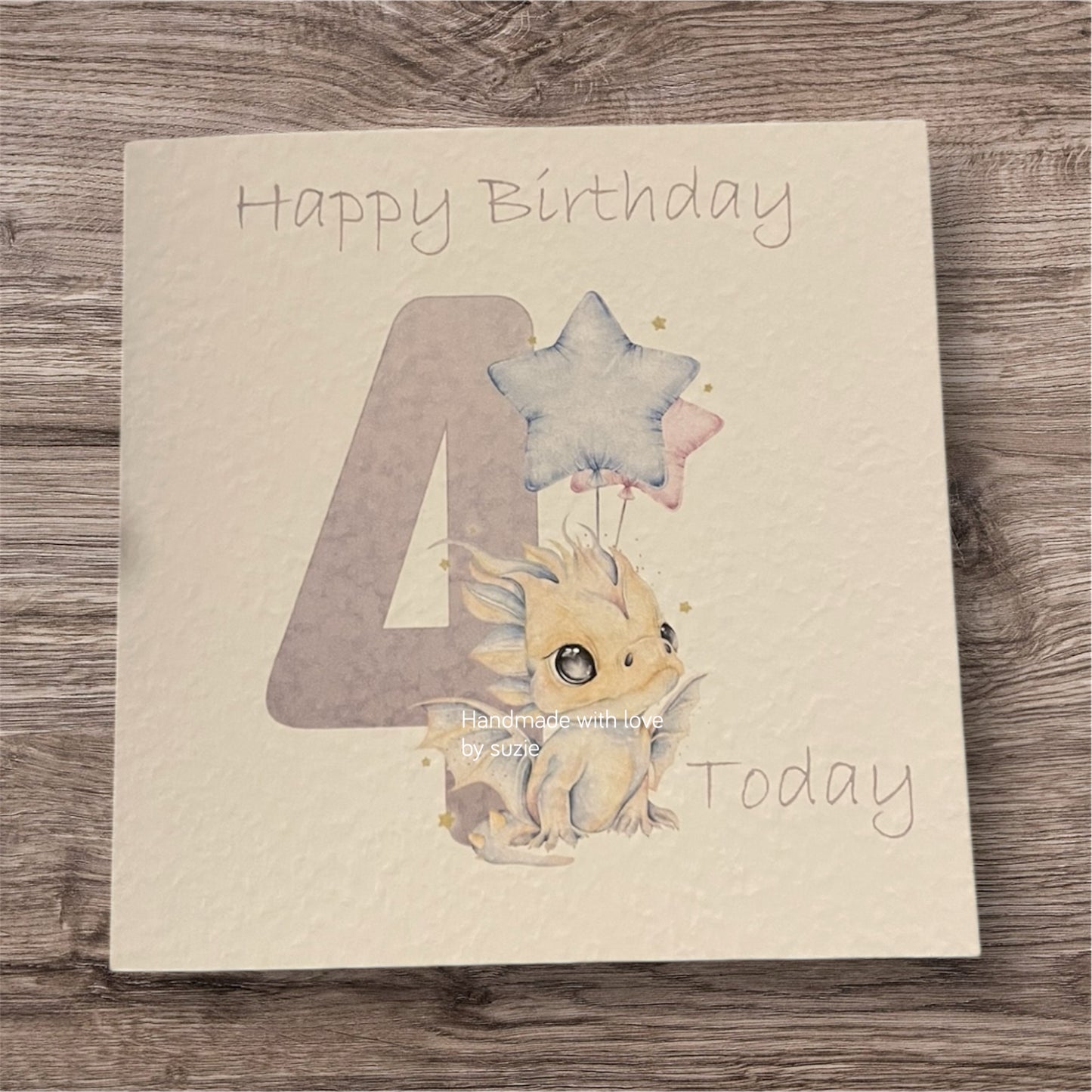 Little dragon birthday card