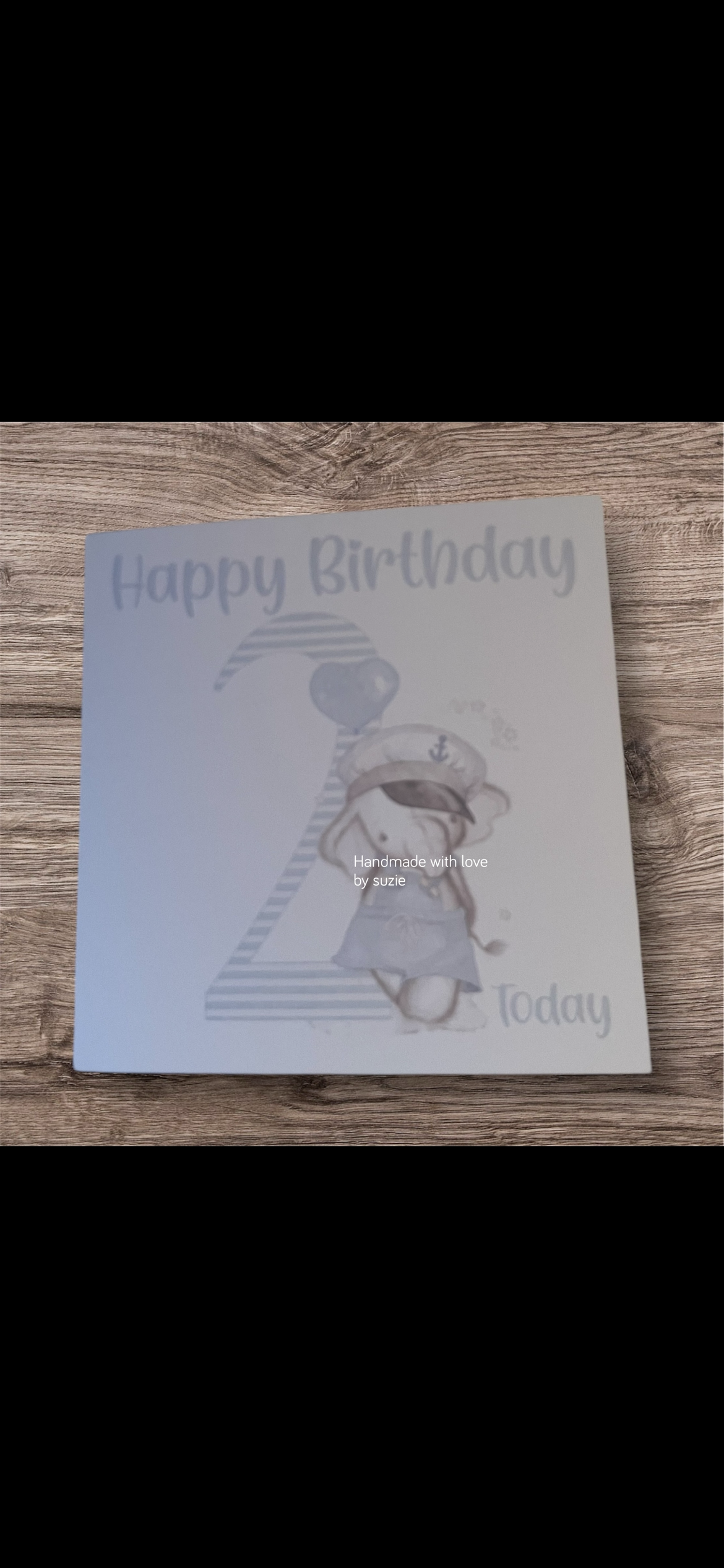 Nelephant sailor Birthday Card