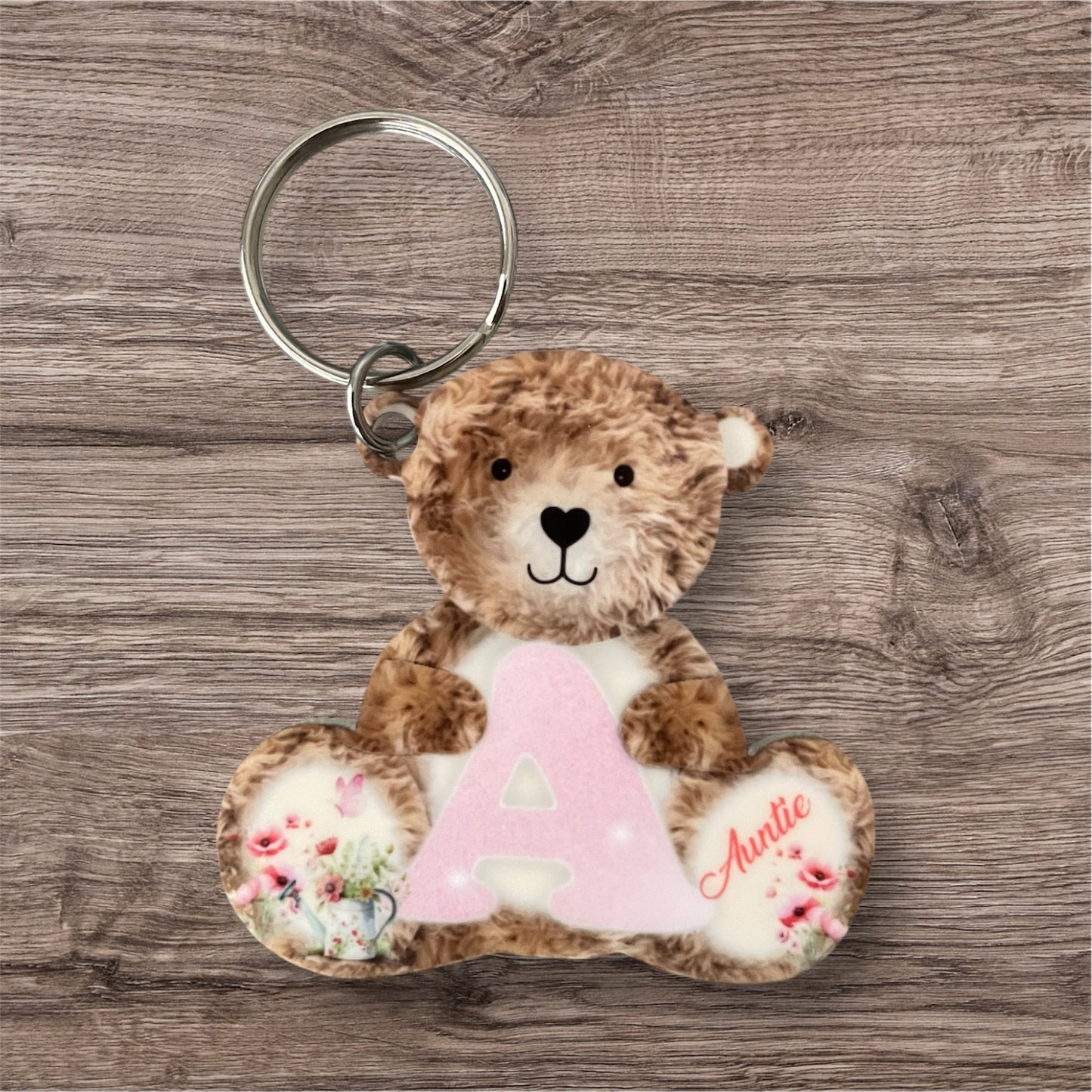 Teddy key ring Auntie
