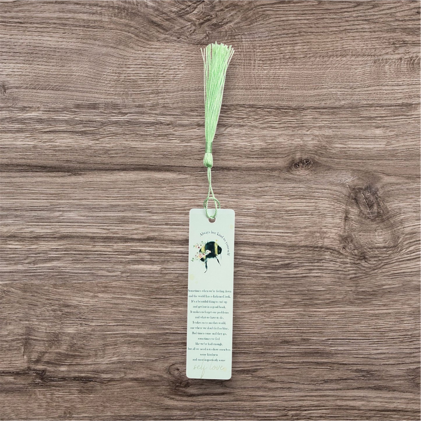 Mini aluminium bookmark bee