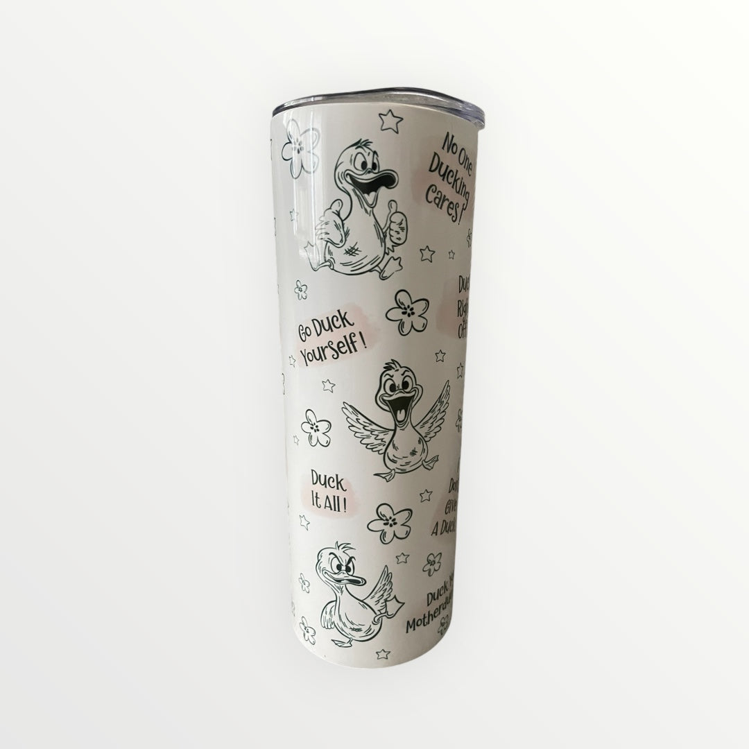 Light pink duck tumbler dear auto correct it’s never duck! 20oz
