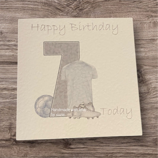 Football T-shirt numbers card