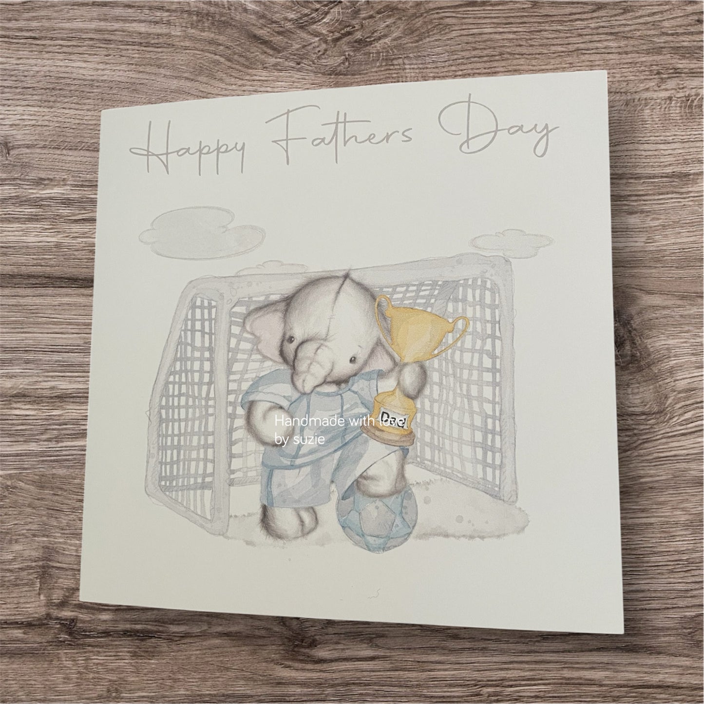 Happy Father’s Day elephant football card