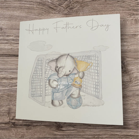 Happy Father’s Day elephant football card