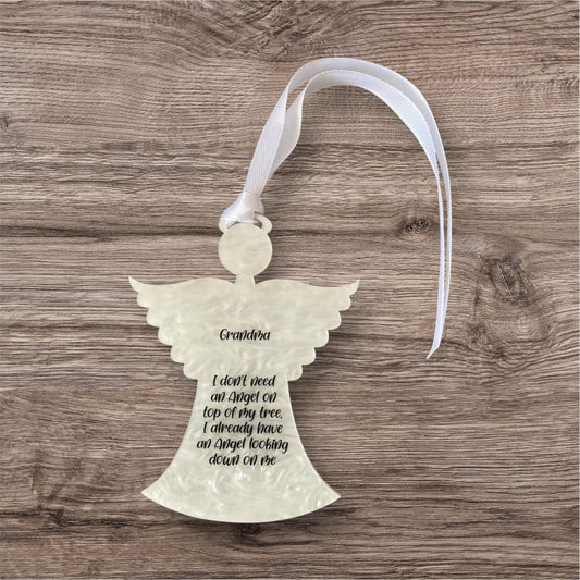 Angel hanging acrylic decoration