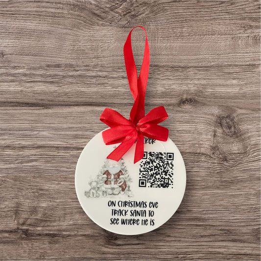 Acrylic hanging decoration Santa tracker