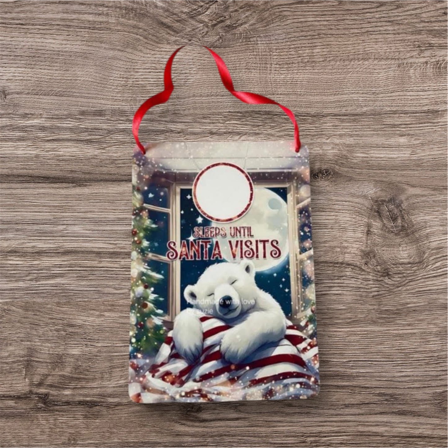 Aluminium count down to Christmas polar bear
