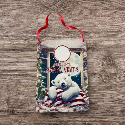 Aluminium count down to Christmas polar bear