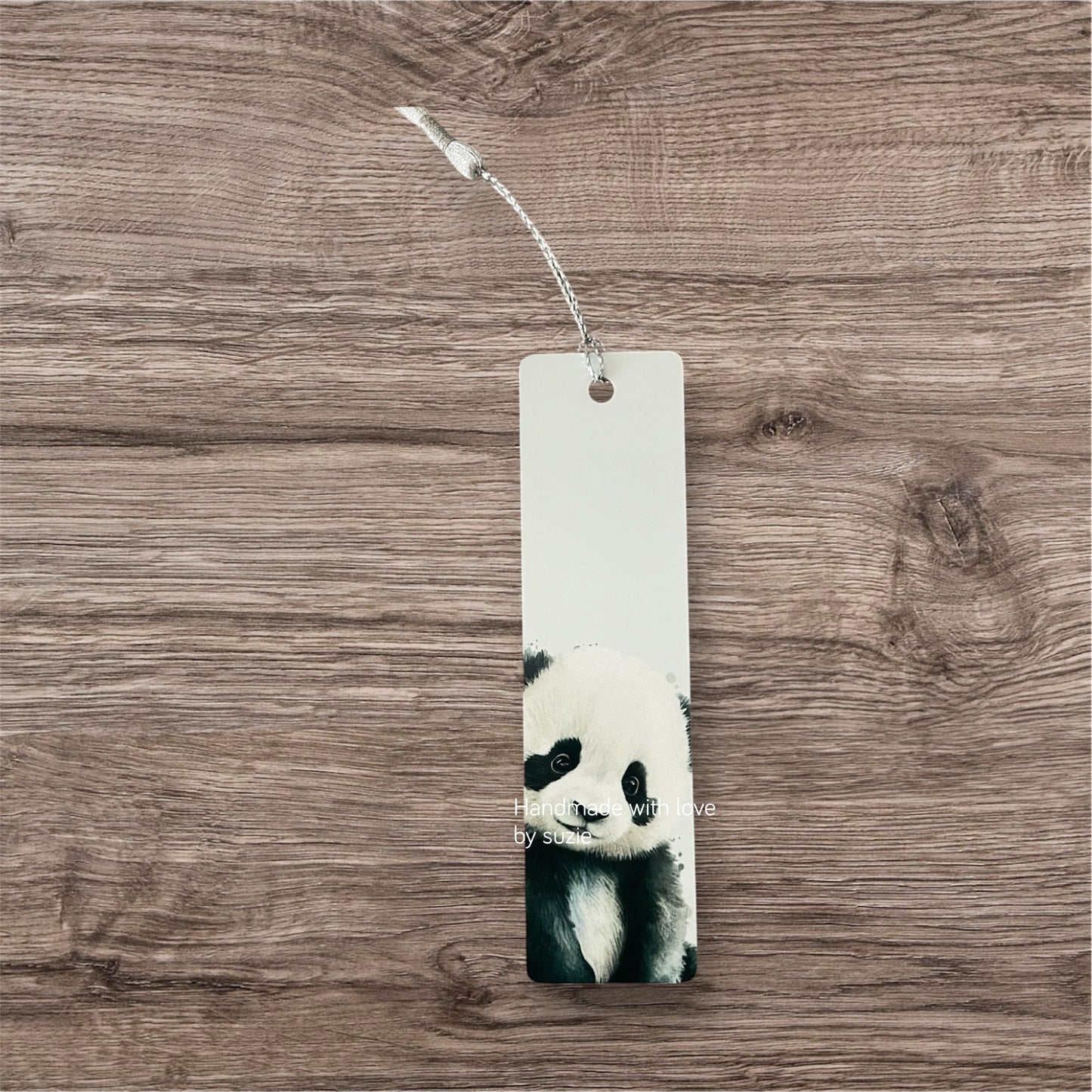 Panda mini aluminium bookmark