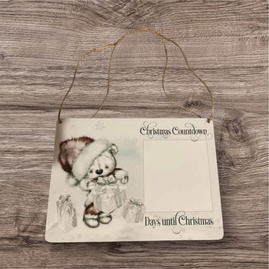 Aluminium count down to Christmas sketchy bear