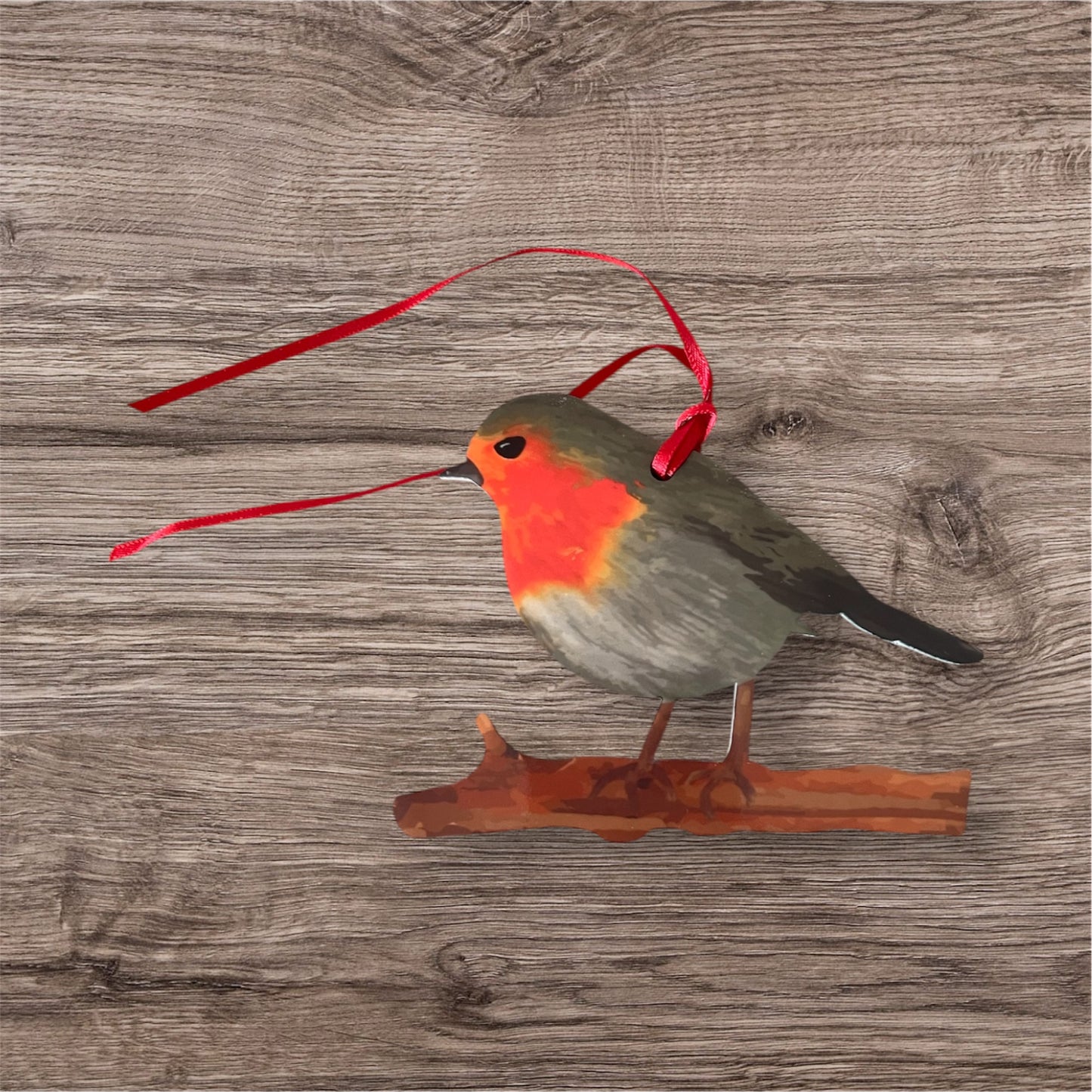 Acrylic hanging robin decoration