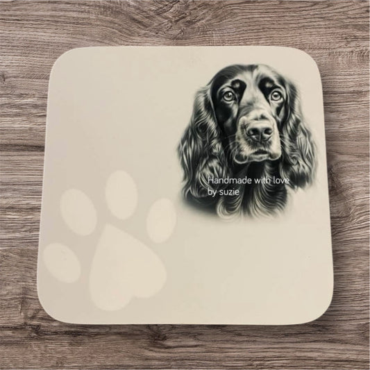 Sketchy Gordon setter coaster