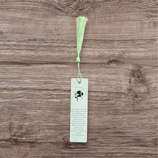 Mini aluminium bookmark bee