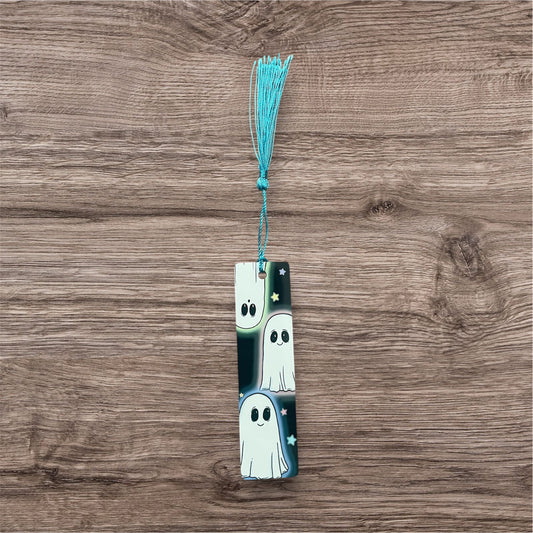 Mini aluminium ghost bookmark
