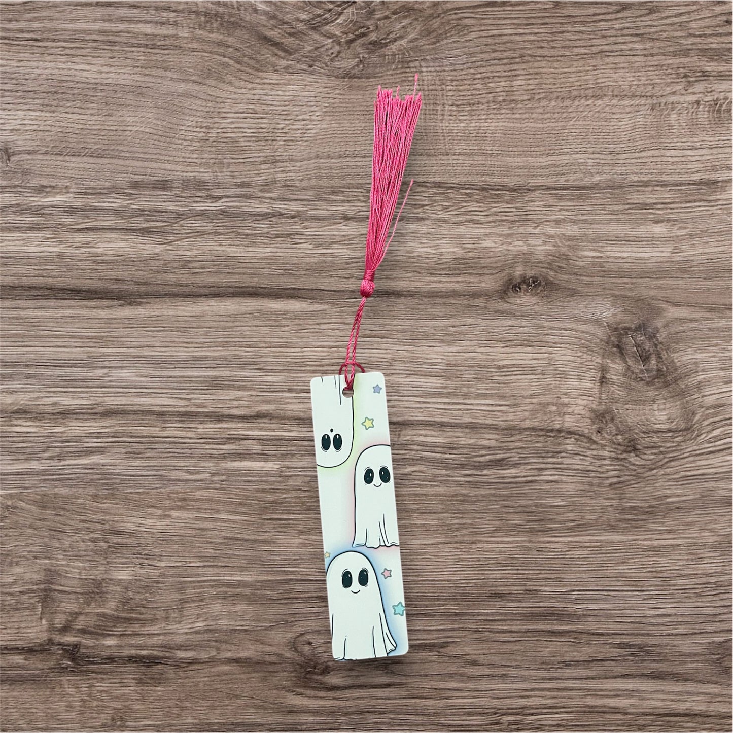 Mini aluminium ghost white ghost bookmark