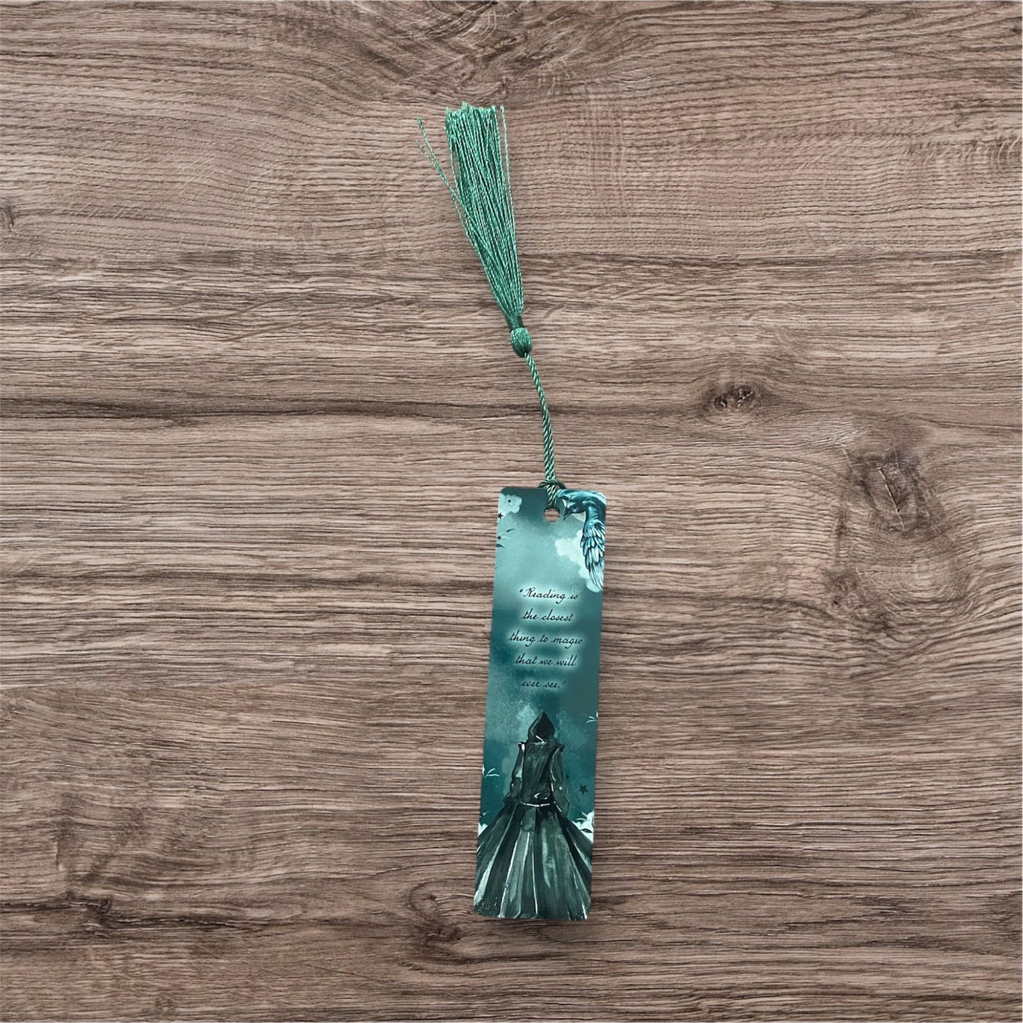 Mini aluminium bookmark hooded villain