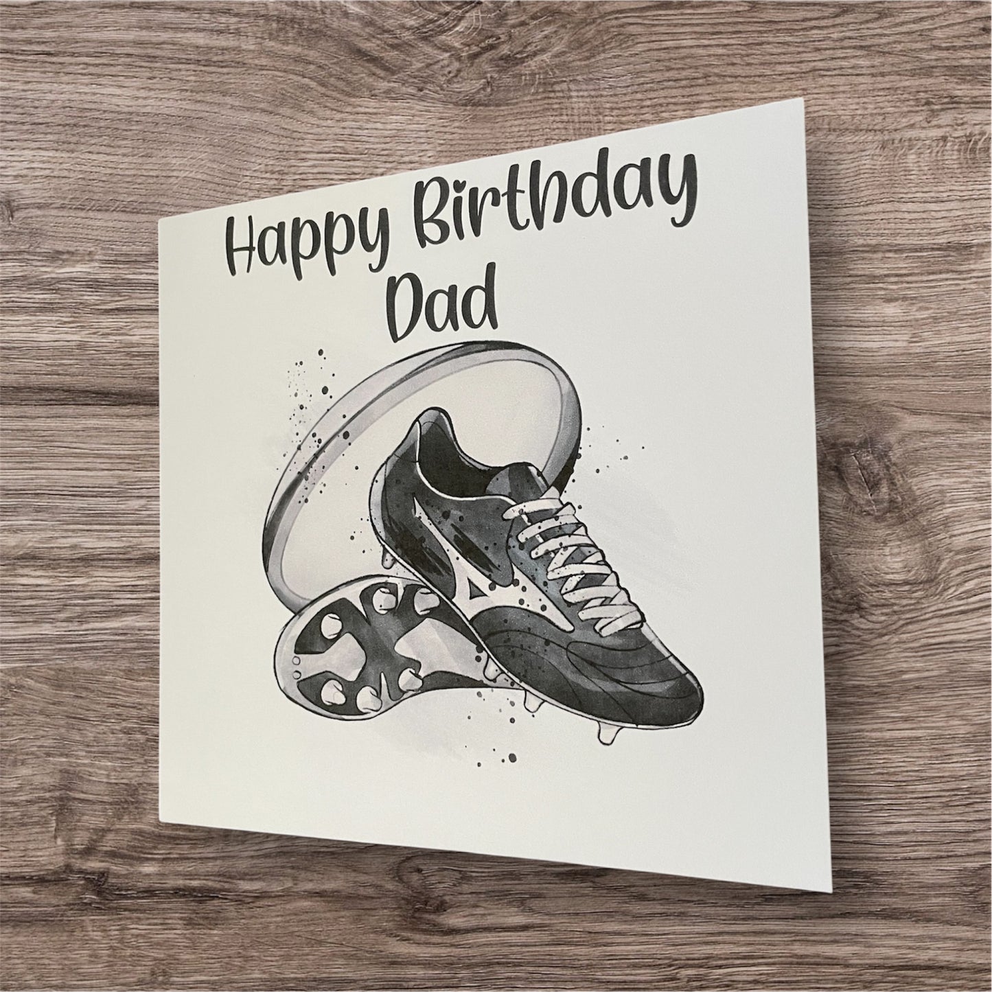 Happy birthday rugby card