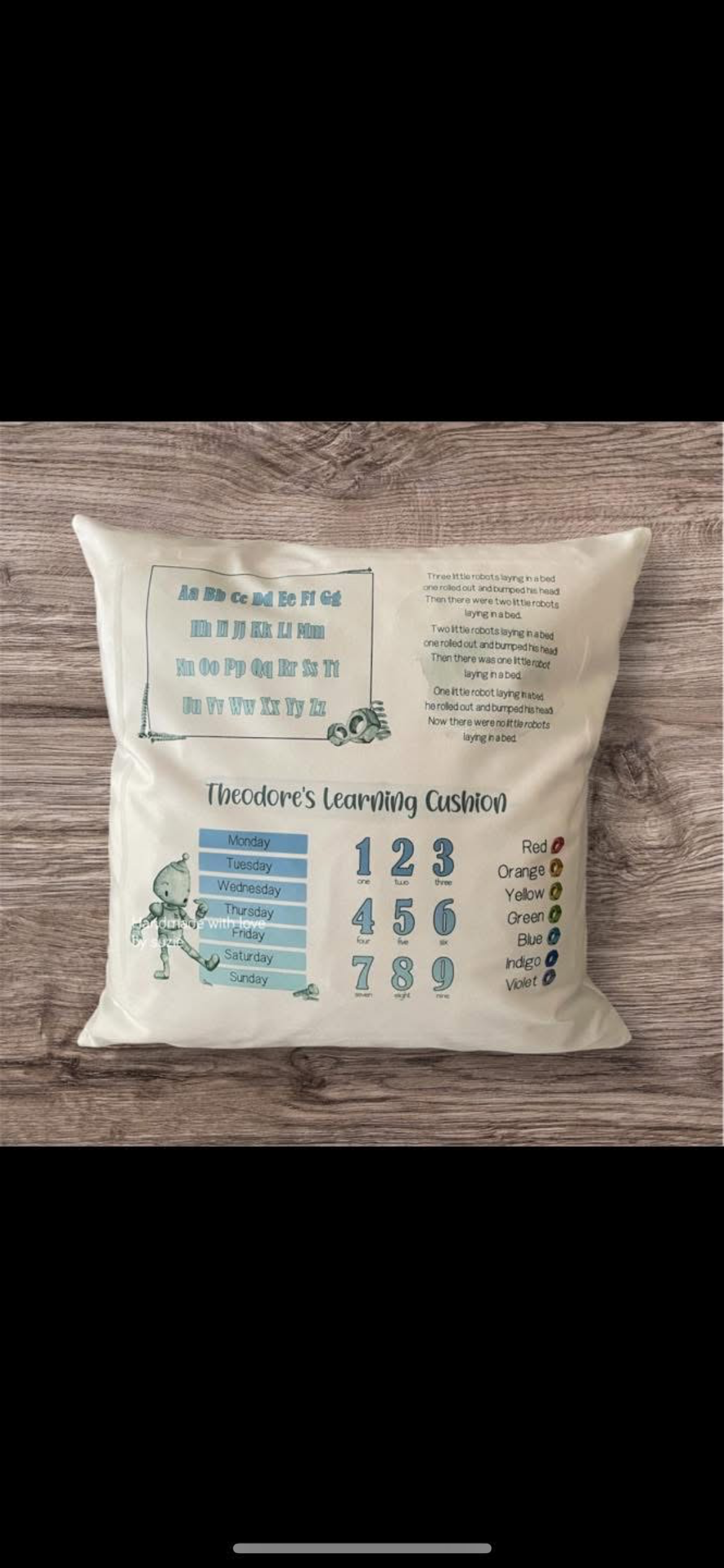 Robots learning cushion cover