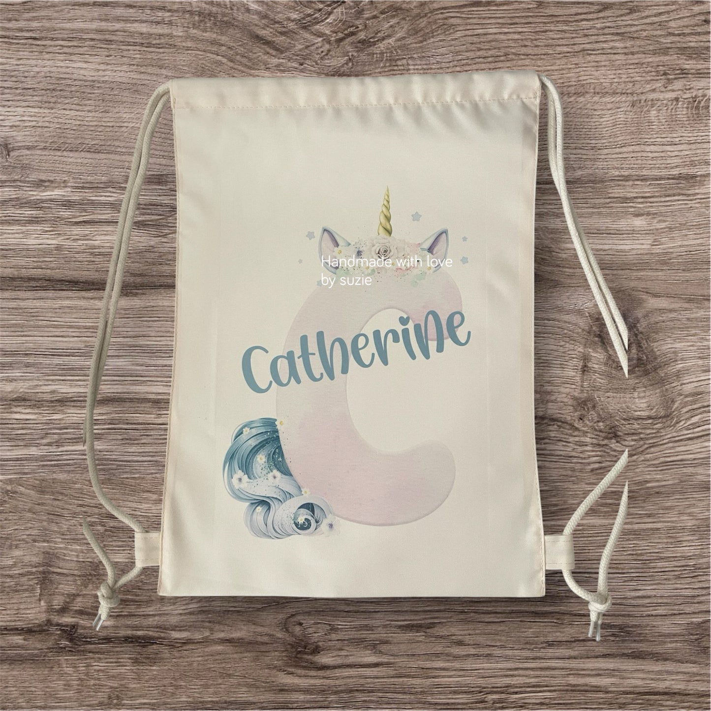 Unicorn alphabet P.E bag