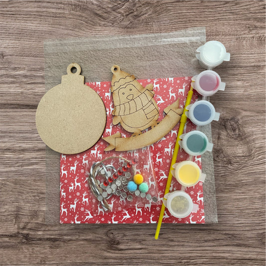 Christmas paint your own kit penguin