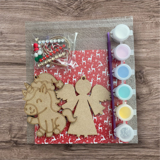 Christmas paint your own kit unicorn