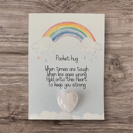 Pocket hug rainbow when times are tough