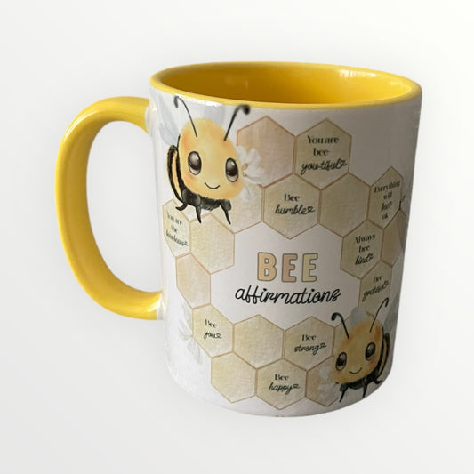 Bee affirmations mug