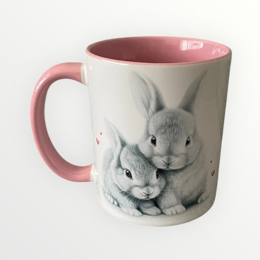 Sketchy rabbit mug
