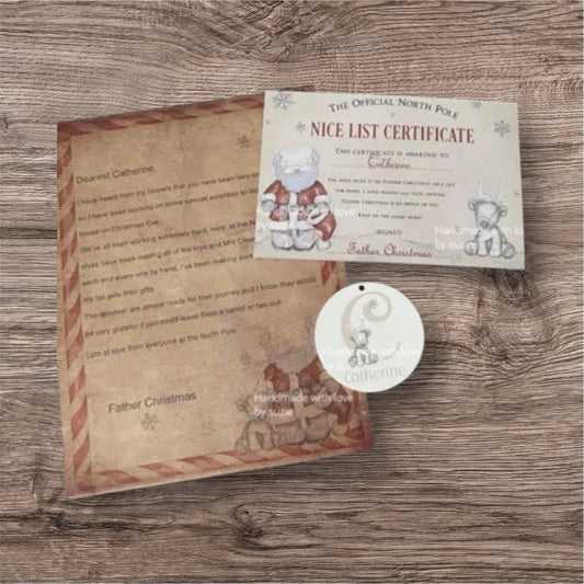 Christmas Eve Santa & reindeer set