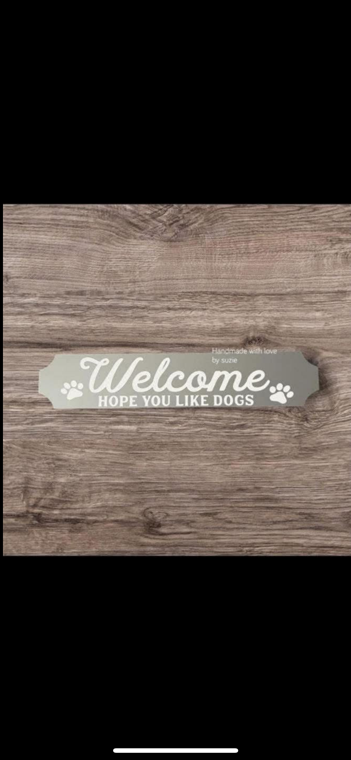 Acrylic grey sign hope you like rabbits