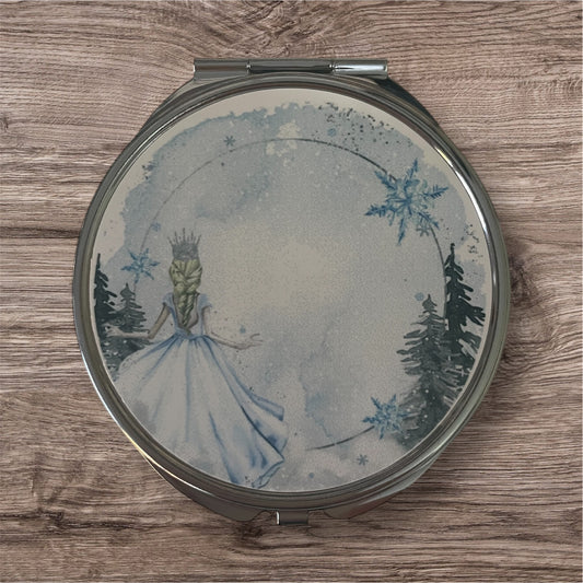Ice fairy compact mirror