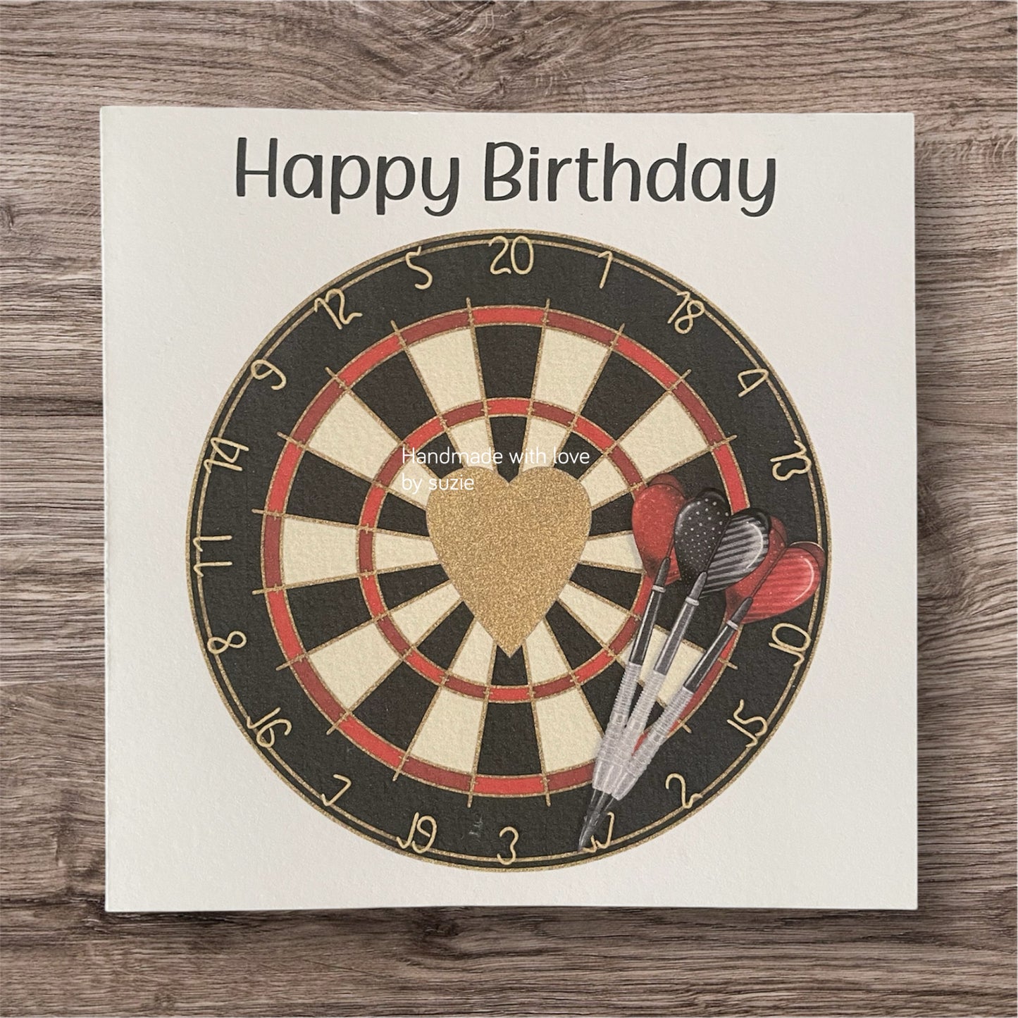Darts birthday card