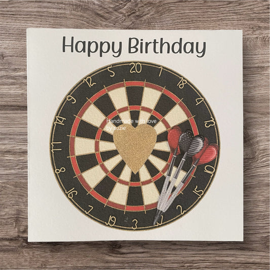 Darts birthday card